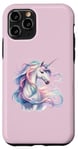 Coque pour iPhone 11 Pro Licorne majestueuse mystique et élégante