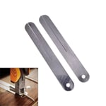 2Pcs Guitar Repair Tool FretBoard Steel Plate Silver Fret Ruler  Electric guitar