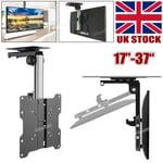 Folding Under Cabinet Sloping Ceiling TV Mount Bracket 75 100 200 VESA Flip Tilt