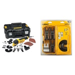 DEWALT Multi-Cutter Filaire - Outil Multifonctionnel Oscillant & Coffret de 5 Pieces DEWALT 2XDT20701/DT20704/DT20711 /DT20714 Pour Multi-Cutter - DT20715