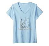 Womens Disney Winnie the Pooh & Tigger A Snuggly Sort Of Day V-Neck T-Shirt