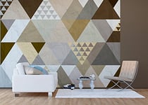 AG Design – Papiers Peints intissé – Triangles – Tapisserie Photo – Poster Photo géant – 360x270 cm – 4 lés – FTNS 1256