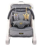 Bababing 3 Position Baby Rocker and Bouncer Grey Marl