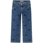 Name It Nkfrose wide Jeans til barn, Dark Blue Denim