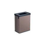 CURVER Verto 54L Recycling Bin, Dual Compartments, Recycling Lid, Easy Sorting, Sleek Design, Pearl Rose