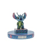 ENESCO Disney Tradition Figurine - Stich et Grenouille 4059741 Résine, Multicolore, 9,5 x 5 x 9,5 cm