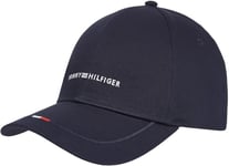 Tommy Hilfiger Casquette Homme Foundation 6 Panel avec Logo, Bleu (Space Blue), Taille Unique