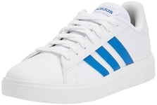 adidas Homme Grand Court TD Lifestyle Court Casual Shoes Basket, Cloud White Bright Royal Cloud White, 36 EU