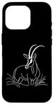 Coque pour iPhone 16 Pro Sable Antelope Antelope Line Art Mammifère Art Zoologiste