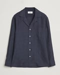 Lardini Paul Linen Resort Shirt Navy