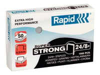 Rapid Super Strong - Klamrar - 24/8+ - 8.5 Mm - Galvaniserat Stål - Zinkpläterad - Paket Med 1000 - För Classic K1, K2  Supreme S50