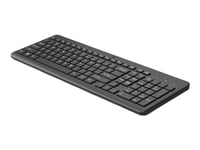 Hp 225 - Tastatur - 2,5-Soners Oppsett - Trådløs - 2.4 Ghz - Pan Nordic - Svart