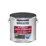 Sikkens - Peinture Laque Extérieure Bois et Fer - Finition tendue, sous-couche intégrée, facile à appliquer - Satin Gris Graphite 2,5 L