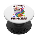 Syndrome de la Tourette Belle Princesse Licorne PopSockets PopGrip Adhésif