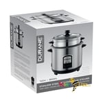 1.8L Stainless Steel Rice Cooker with Steamer 700W- Kitchenware Accessories