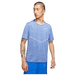 NIKE CZ9184-482 M NK DF RISE 365 SS Sweatshirt Men's Game Royal/Htr/Slicctive Silv L