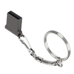 (2G)Mini USB Flash Drive With USB 2.0 And 1.1 Ports Metal Keychain Design