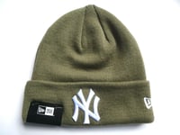 NY YANKEES Khaki New Era MLB Baseball BEANIE HAT Toque UNISEX New York Stock1