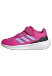 adidas RunFalcon 3.0 Elastic Lace Top Strap Shoes Chaussures de Course, Lucid Fuchsia/Blue Dawn/Core Black, 40 EU