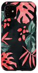 Coque pour iPhone 11 Motif imprimé zèbre aquarelle vert