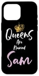 Coque pour iPhone 16 Pro Max Samantha Samantha Samantha avec nom Sam Queen personnalisé pour femme et fille