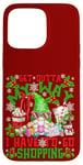 iPhone 15 Pro Max Cute Christmas Shopping Gnome For Women Funny Friday Saying Case