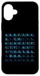 Coque pour iPhone 16 Plus Lettres cyrilliques de l'alphabet russe bukwiza russkaja futbolka