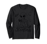 Alien Gaming Playing Video Games For Geek UFO Humor Long Sleeve T-Shirt