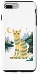 Coque pour iPhone 7 Plus/8 Plus Chat mignon Art Midnight Illustration Simple Art