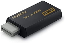 Adaptateur Wii vers HDMI Signal vidéo Convertisseur Full HD 1080p avec Audio Sortie Jack 3,5 mm,Noir