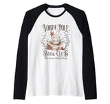 North Pole Readers Club Book Lovers Librarian Christmas Raglan Baseball Tee