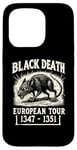 Coque pour iPhone 15 Pro Black Death European Tour Plague Rat Histoire médiévale