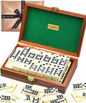 Jaques of London Dominoes Set For Adults | Ideal Dominoes | Perfect Dominoes Set | Luxury Dominoes For Children | Since 1795