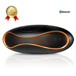 LCC® Bärbar trådlös Bluetooth-högtalare Stereoljudhögtalare med mikrofon för iPhone iPad Samsung Galaxy...- Orange