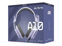 ASTRO Gaming A10, Langallinen, Pelaaminen, 20 - 20000 Hz, 246 g, Kuulokkeet, Harmaa, Lila