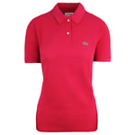 Lacoste Classic Fit Womens Pink Polo Shirt Cotton - Size 8 UK