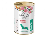 4VETS Natural Hepatic Dog - våtfoder för hundar - 400 g