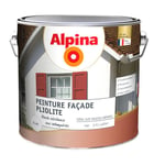 Peinture façade pliolite Blanc mat 2.5L ALPINA haute résistance aux intempéries idéal murs abimés