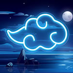 HOTUT Led Night Light Neon Sign, The Clouds Led Neon Light, Blue Light LED Neon Wall Light Signs, USB Powered Blue Neon Light, Neon Lamp for Bedroom Wall Decor Game Room