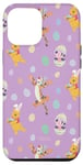 Coque pour iPhone 15 Plus Disney Winnie l'ourson Tigrou et Porcinet Printemps Œufs de Pâques