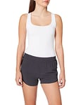 NIKE Women W NK RUN TCH PCK TEMPO Shorts - Oil Grey/Reflect Black, Medium