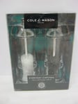 Cole And Mason Everyday Capstan Salt And Pepper Mill Set Clear Acrylic H175080