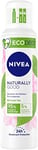 NIVEA NATURALLY GOOD Déodorant atomiseur EcoAir® Thé Vert (1 x 125 ml), Déodorant femme efficacité 24H, Déodorant compressé naturel contenant 95% d’ingrédients d’origine naturelle