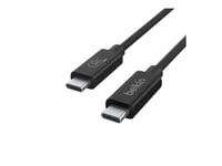 Belkin - Usb-Kabel - 24 Pin Usb-C (Hane) Till 24 Pin Usb-C (Hane) - Usb 2.0 / Usb 3.0 / Usb 3.2 / Usb 4.0 /Thunderbolt 3 / Thunderbolt 4 - 2 M - Usb-Strömförsörjning (240W), 4K60hz Uhd-Stöd - Svart