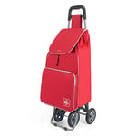 METALTEX CARRO COMPRA 4R. Bolsa FRIGO 'Aloe' Rojo