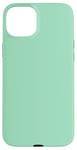 Coque pour iPhone 15 Plus Couleur vert écume de mer simple