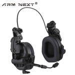 ARM NEXT F30-Casque d'amplification sonore anti-bruit extérieur,protection auditive,cache-oreilles de tir électronique,chasse au laser - Type black