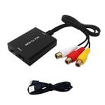 PAL NTSC AV Adapter CVBS Composite AV to HDMI Cable RCA to HDMI Converter 3 RCA