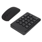 Numeronäppäimistö Kannettava Ohut 2,4 GHz USB Wireless Mini Black Numeric Keyboard Mouse Combo Set Kannettavat Pöytäkoneet Kpl