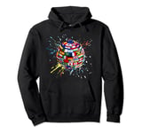 International World Flags T-shirt Flags World Map for kids Pullover Hoodie